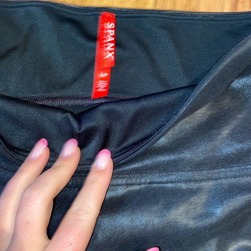 black leather spanx